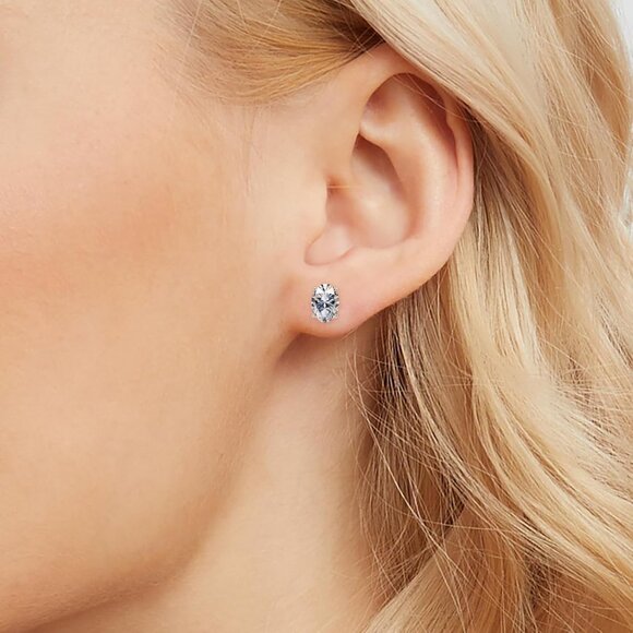 Hypoallergenic 316L Stainless Steel Stud Earrings Set with Cubic Zirconia - 2 Pa - Picture 5 of 7